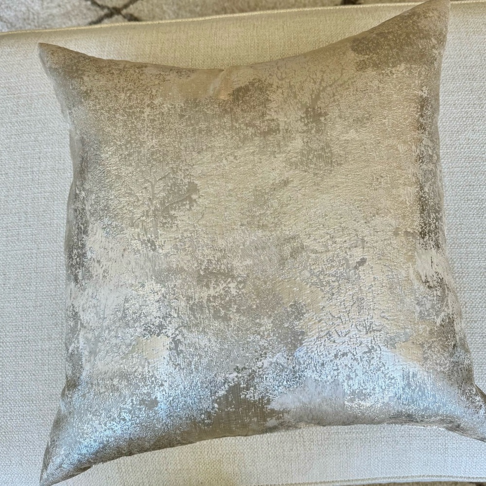 - Silver Accent Pillow 20x20
